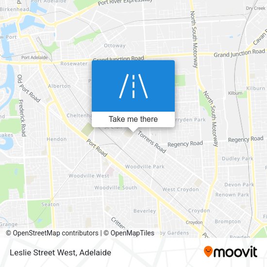 Leslie Street West map