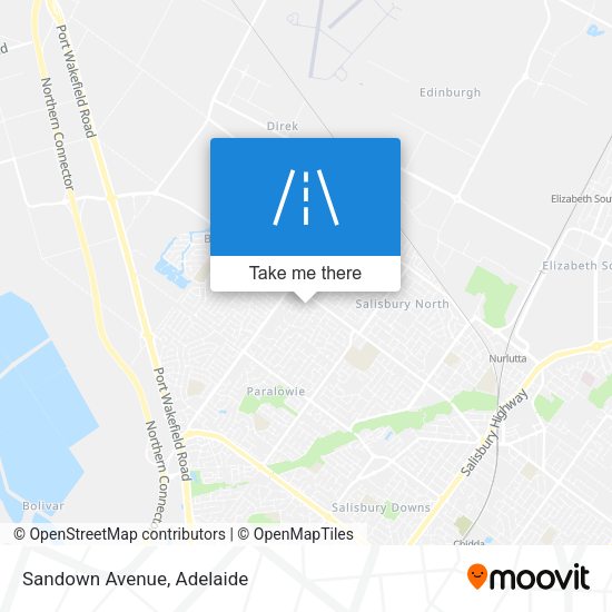 Sandown Avenue map
