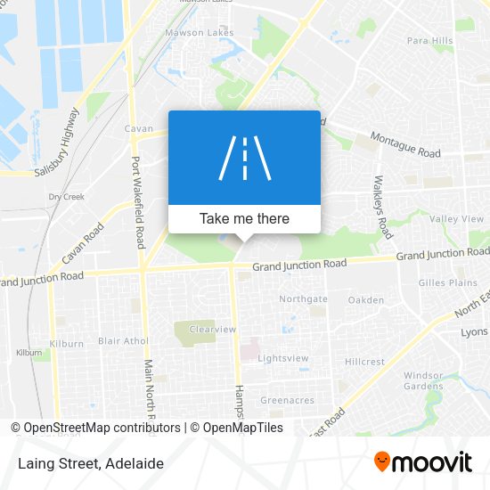 Laing Street map