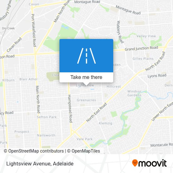 Lightsview Avenue map