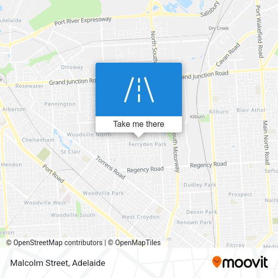 Malcolm Street map
