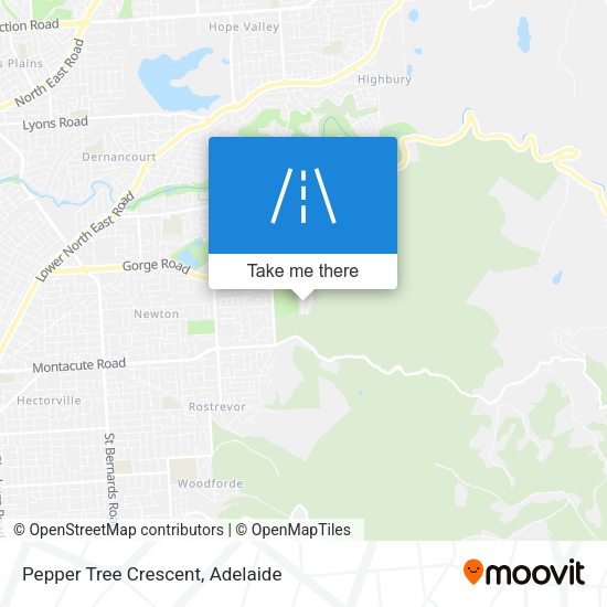 Pepper Tree Crescent map