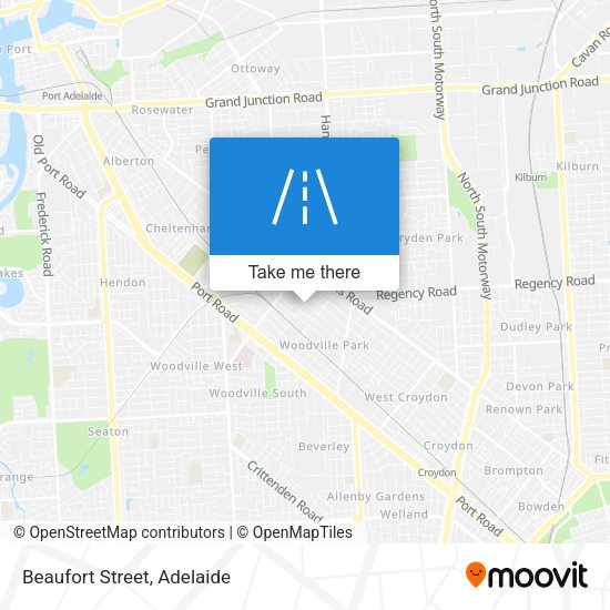 Beaufort Street map