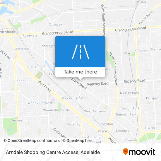 Arndale Shopping Centre Access map