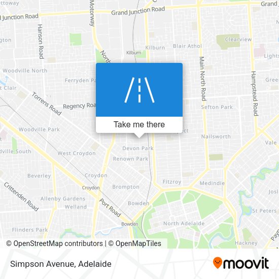 Simpson Avenue map
