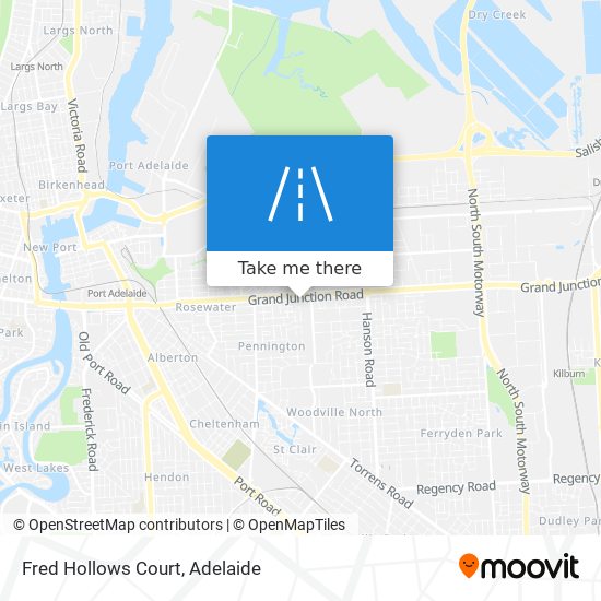 Fred Hollows Court map