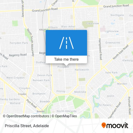 Priscilla Street map