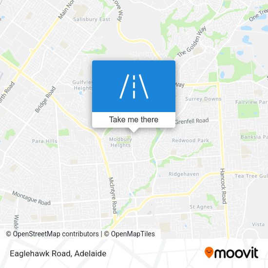 Eaglehawk Road map