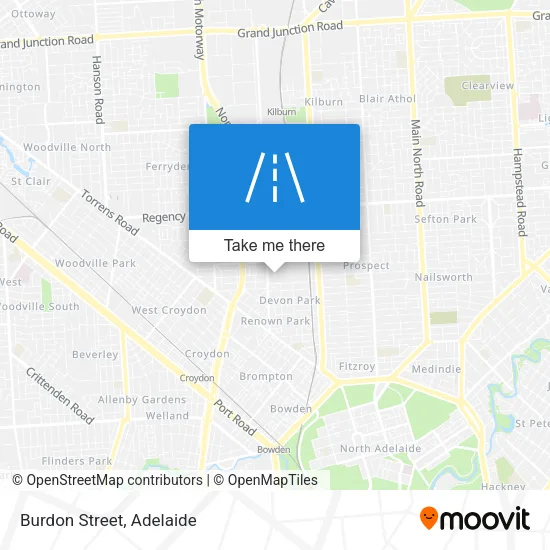 Burdon Street map