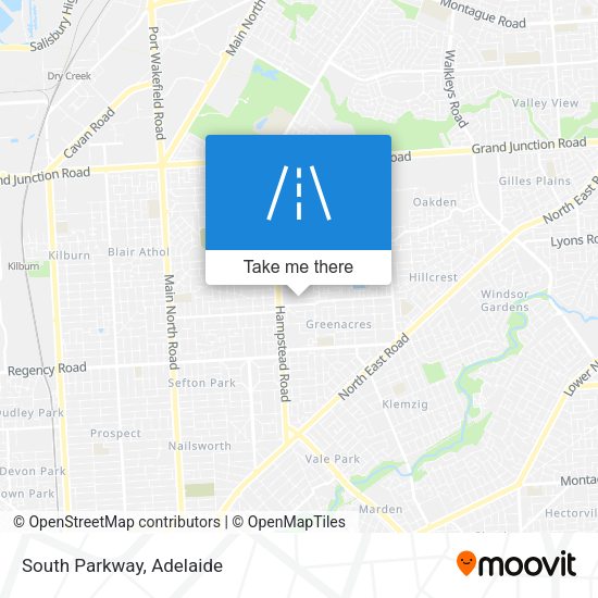 South Parkway map