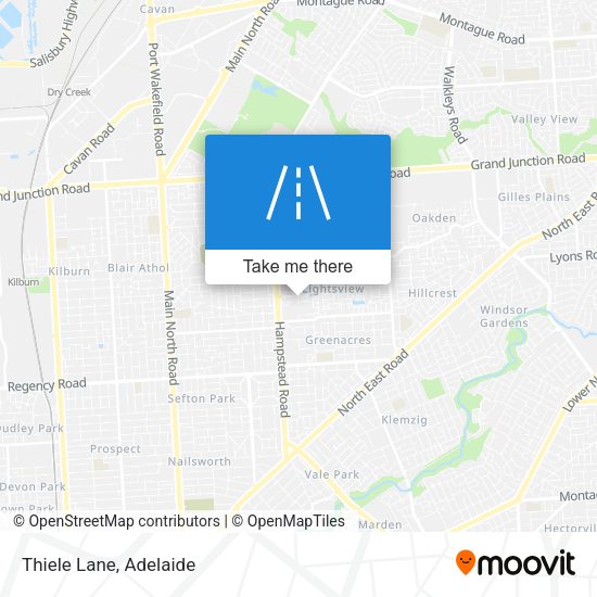 Thiele Lane map
