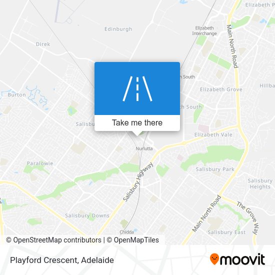 Playford Crescent map