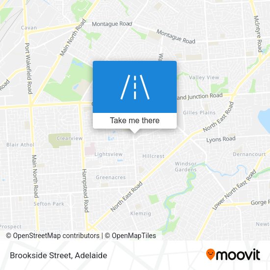 Brookside Street map
