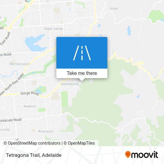 Tetragona Trail map