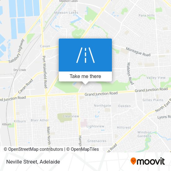 Neville Street map
