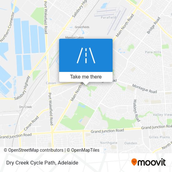 Dry Creek Cycle Path map