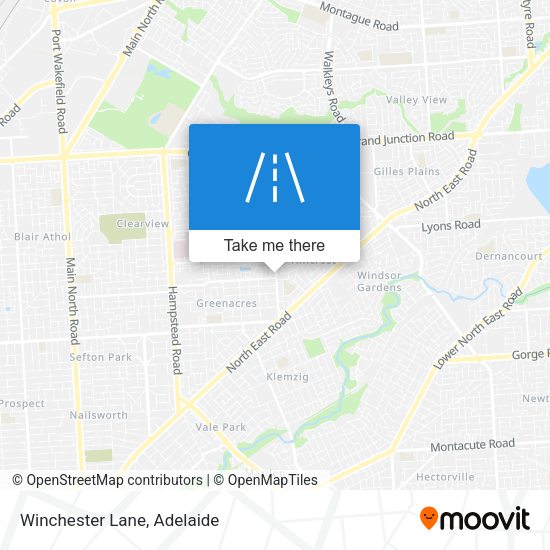 Winchester Lane map