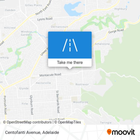 Centofanti Avenue map