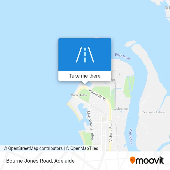 Bourne-Jones Road map