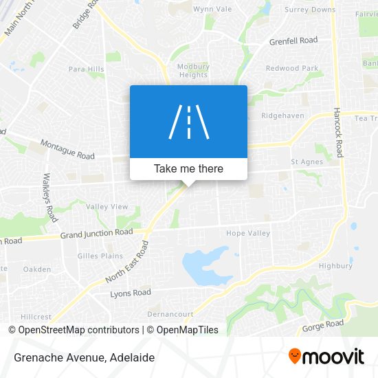 Grenache Avenue map