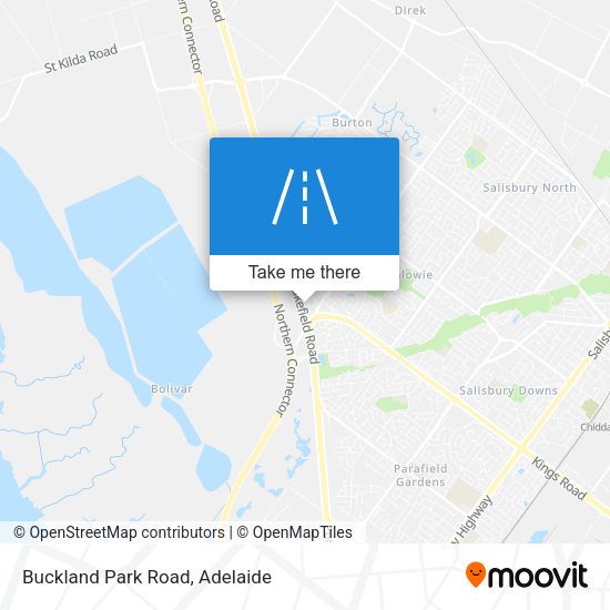 Buckland Park Road map