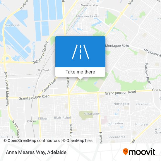 Anna Meares Way map