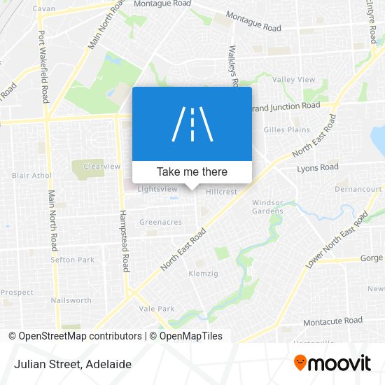 Julian Street map