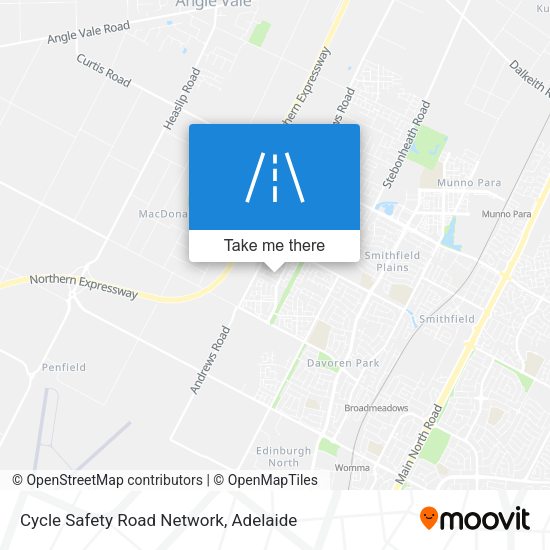 Cycle Safety Road Network map