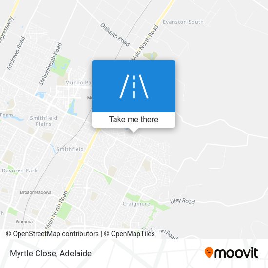 Myrtle Close map