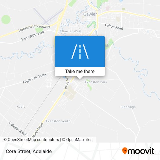 Cora Street map