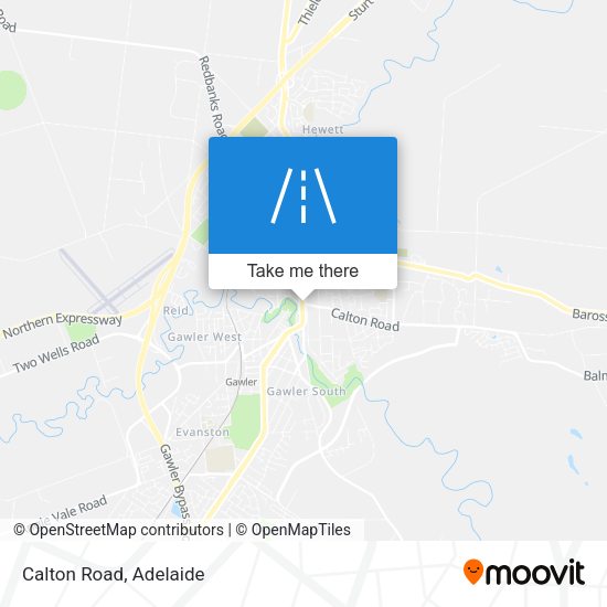 Calton Road map