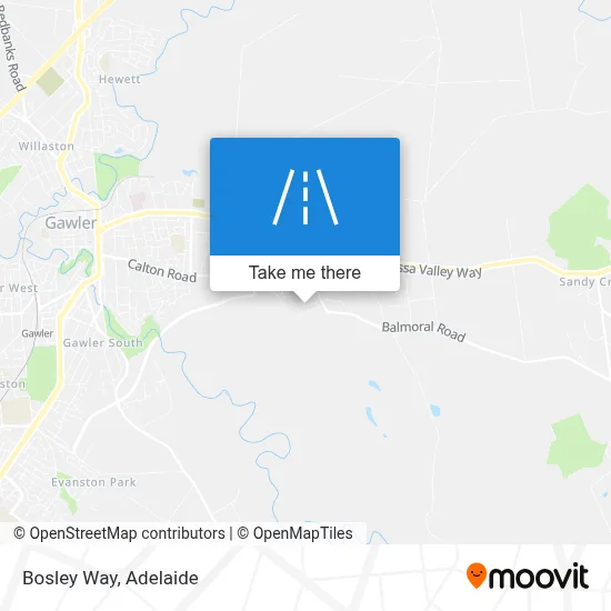 Bosley Way map