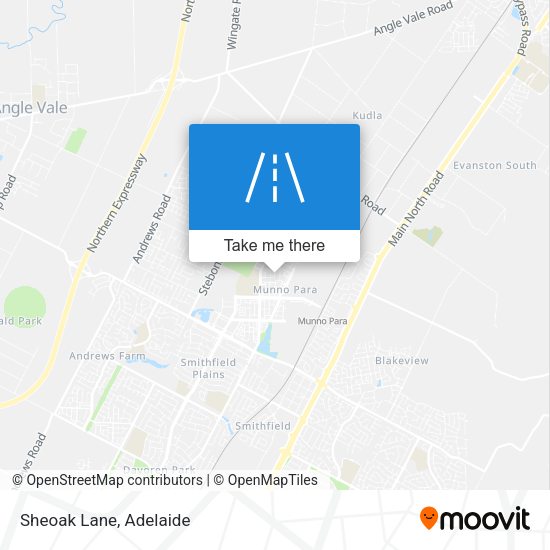 Sheoak Lane map