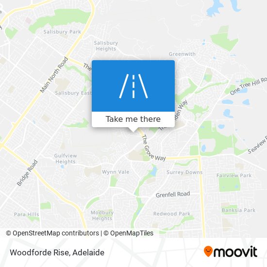 Mapa Woodforde Rise