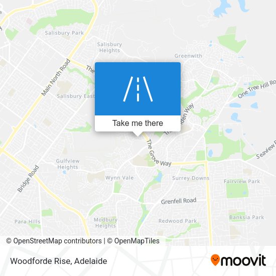 Woodforde Rise map