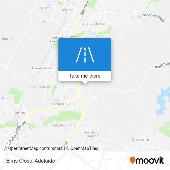 Elms Close map