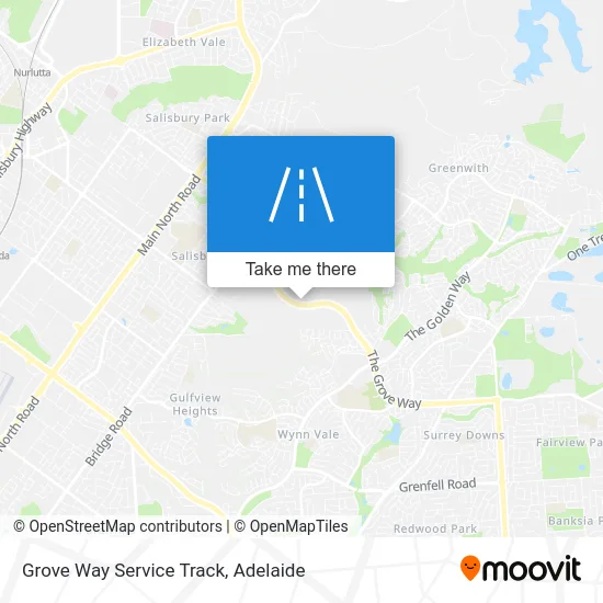 Mapa Grove Way Service Track