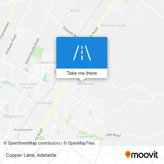 Mapa Copper Lane