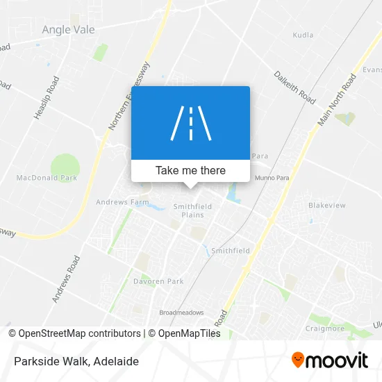 Mapa Parkside Walk