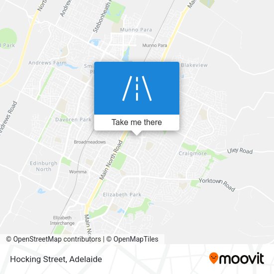 Hocking Street map