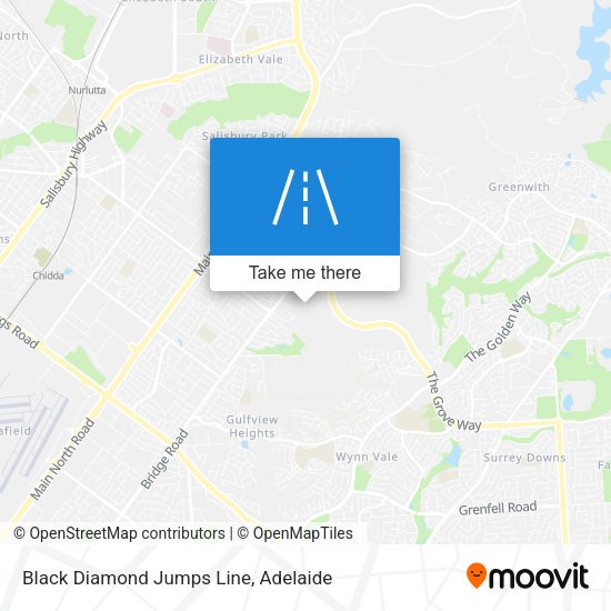 Black Diamond Jumps Line map