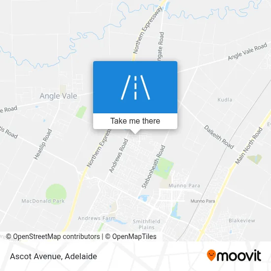 Ascot Avenue map