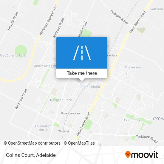 Colins Court map