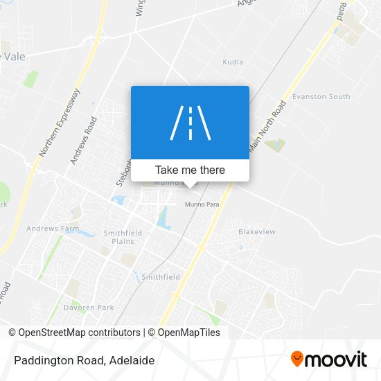 Paddington Road map