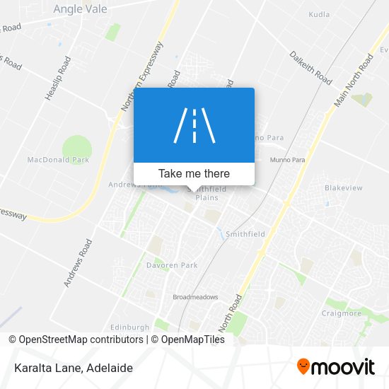 Karalta Lane map