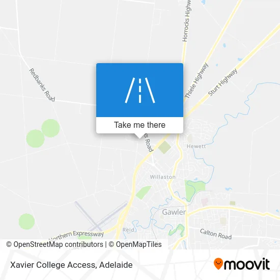 Mapa Xavier College Access