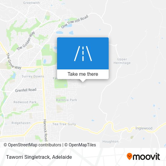 Taworri Singletrack map