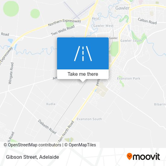 Gibson Street map