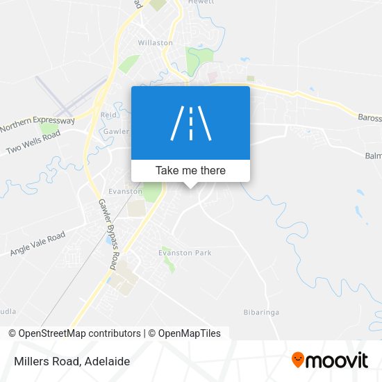 Millers Road map