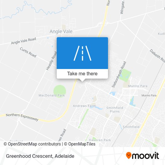 Greenhood Crescent map